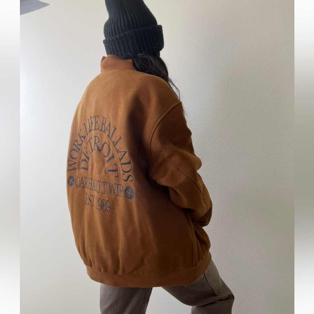 Carhartt WIP Work Varsity Bomber Deep Hamilton Brown